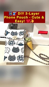 📱🧵 DIY 3-Layer Phone Pouch - Cute & Easy! 🎀✨ #mobilepouch #mobilebag #diybag #bagmaking #makingvideo #handmade #handcraft #handmadecrafts #craftingideas #SustainableCrafting #selflearning #bag #baglover #giftideas #tutorialreels #howtosew #lovecrafting #howto #tailoring | All Girls' Things