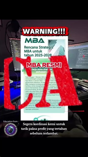 Mimpi Buruk Bagi Member MBA: Investasi Resmi Scam