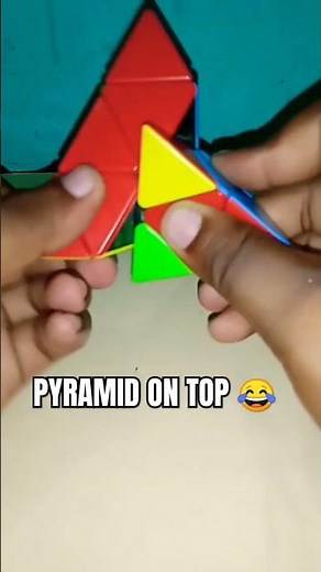 How to Solve the Triangle Cube (Pyraminx) FAST! #shorts