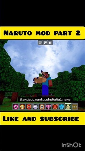 Naruto most part 2 Minecraft mods #shorts #minecraft #youtubeshorts