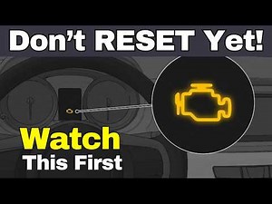 How to DIAGNOSE & RESET check engine light causes the right ways