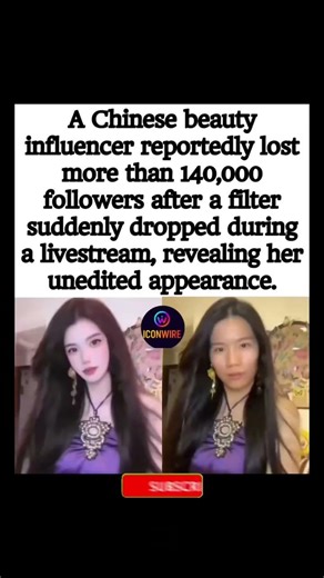 🚨😳😱She Lost 140K Followers After Filter Glitch Reveals Real Face #influencer #shorts