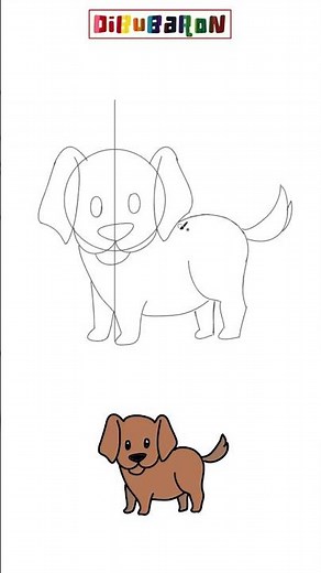 Dibujando un perro en 4 minutos | Dibujos fáciles