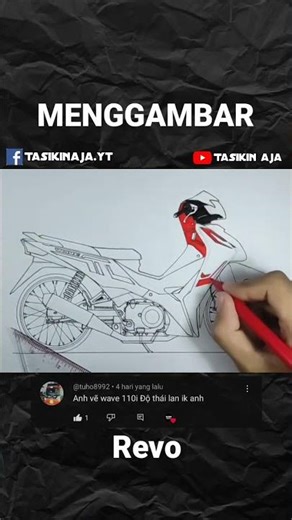 Drawing a Thai Revo Motorcycle 🇹🇭