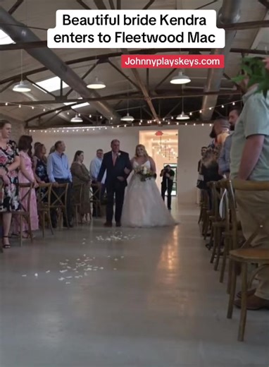 Visit Johnnyplayskeys.com to order your own custom wedding entrance recording. #bride #wedding #fleetwoodmac