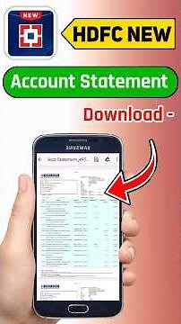 New HDFC App Se Bank Statement Kaise Download Kare | Account Statement Download