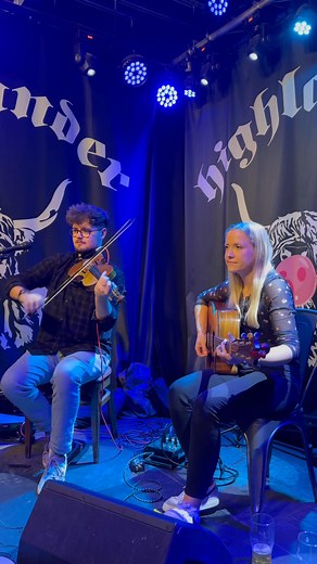 5.7K views · 78 reactions | Rhuaridh Mackay and Megan Mackay on Highlander’s stage tonight  | Highlander Bar Inverness | Facebook