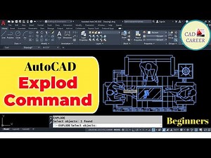 How to use Explode Command In AutoCAD | AutoCAD explode | Explode any block object in AutoCAD