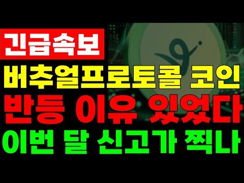 [버추얼프로토콜] 반등하는 이유가 있었다... 이번 달 신고가 찍나 #버추얼프로토콜