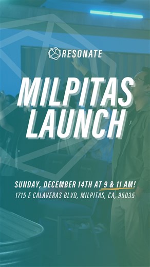 🪑 How many chairs? We’re getting ready for the official launch our newest Resonate Church Milpitas campus! Starting December 7, we’ll gather for two Sunday services at 9 AM and 11 AM. Everyone is welcome! Come as you are to enjoy live worship, gospel-centered teaching, and complimentary coffee and donuts. There’s definitely a seat for you. 📅 Sundays @ 9am & 11am 📍 Resonate Milpitas, 1715 E Calaveras Blvd, Milpitas, CA 🔗 resonatemovement.org/locations/milpitas | Resonate Movement