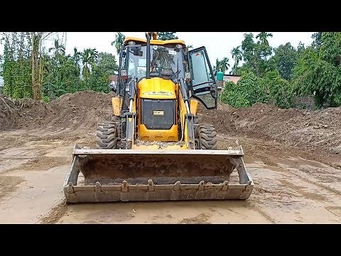 Final Finishing-JCB Backhoe Completed Digging Swimming Pool