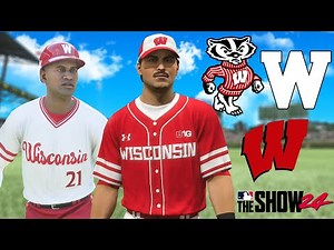 WISCONSIN BADGERS JERSEYS IN MLB The Show 24! | Wisconsin Badgers Uniform Tutorial