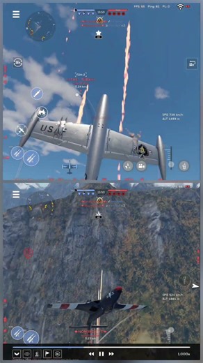 Epic Cinematic Replay Edit | War Thunder Mobile #wtmobile #shorts #f84 #f2h2 #dogfight