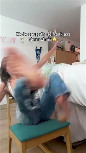 College Dorm Chairs Are a Health Hazard 😭💀 #relatable #humor #shorts