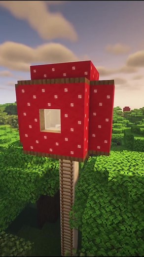 Easy Mushroom House!🍄 #minecraft #minecrafttutorial #minecraftbuilding #minecrafthacks #aesthetic #satysfying