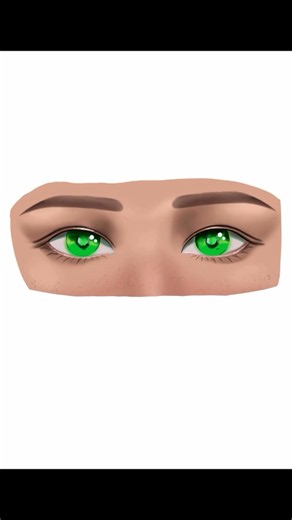 Semi-Realistic eyes speed drawing 💚🖤 #drawing