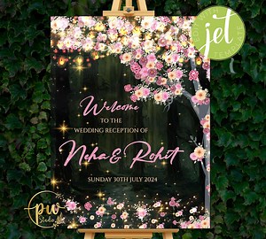 Indian Wedding Reception Welcome Sign & Indian Reception Signs, Wedding Reception Signs as Indian Wedding Welcome Sign, Indian Wedding Signs - Etsy