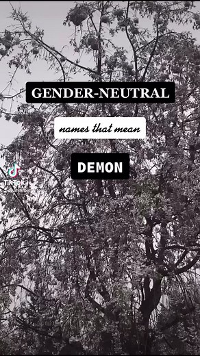 🖤 #demon #namemeaning #names #darkaesthetic #evil #aestheticnames #nonbinarynames #dark #BookTok #trending #gendernuetralnames