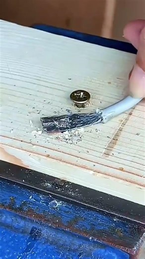 Smart Way to Secure Electrical Cables Using Simple Wood Screws