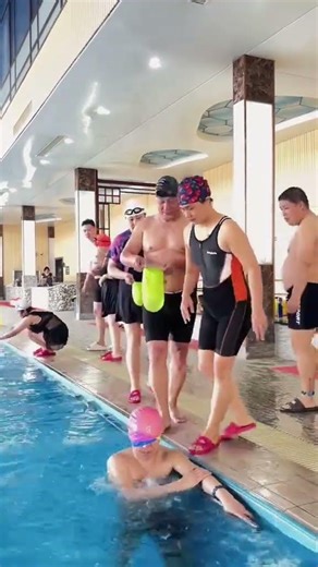 Poolside Masti Challenge! Bucket Balance Fun at the Pool😂 imming Squad Fun Moments #swimming #033