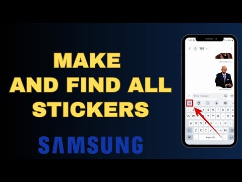 How to make stickers in Samsung | How to find all the stickers you have created in Samsung