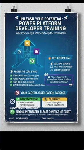 POWERPLATFORM DEVELOPER TRAINING WITH REALTIME EXPERTS