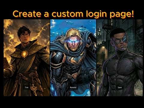 Customize your Foundry login screen! - Stylish login screen - Foundry VTT module