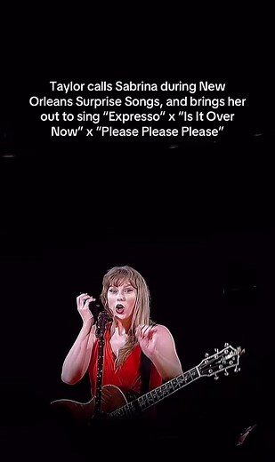 Taylor Swift Surprises Sabrina Carpenter with Espresso Performance