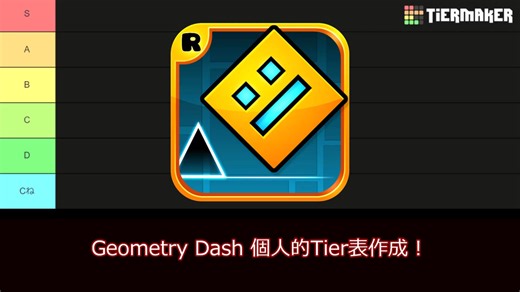 【Geometry Dash】ジオメトリーダッシュ！無料版公式ステージTier表！