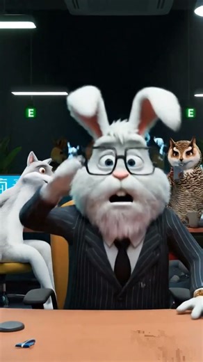 If Rabbits Were Office Bosses 🐰💼 | Funny AI Animation