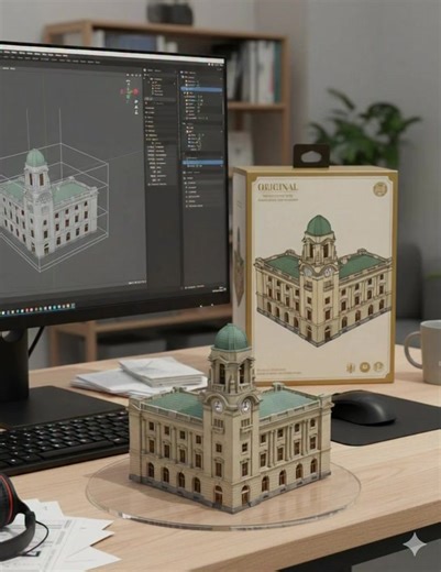 Building 3D modelling created using nano banana #3d #parametric #elevation #construction #building #plugins #sketchup3d #structure #sketchup | Vray sketchup guru
