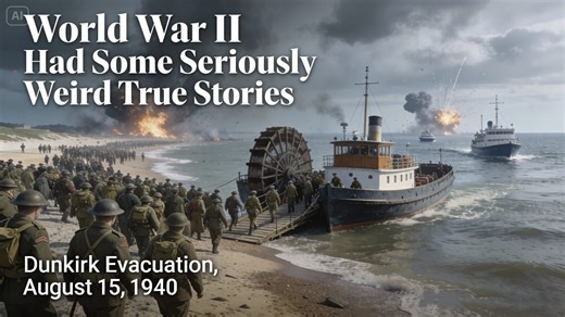 World War II Had Some Seriously Weird True Stories World War II is remembered as one of the deadliest conflicts in human history — but hidden within the chaos are stories so strange, bizarre, and unbelievable that they sound like fiction. From a captured German pilot politely asking for English breakfast tea, to dogs parachuting behind enemy lines… from champagne convoys rolling through liberated France, to librarians risking their lives to save books during the Siege of Leningrad — these are tr