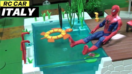 7.9K views · 42 reactions | Spiderman swimming Poll Toys For Kids 殺 | Animation For Kids | Facebook