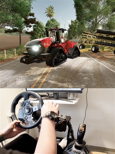 Case IH Steiger 785 Quadtrack Steering Wheel Thrustmaster Farmstick #dkgc #fs25 #caseih #agriculture