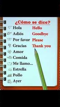 VOCABULARIO BÁSICO EN INGLÉS – APRENDE INGLÉS PARA PRINCIPIANTES 📖🇺🇸🤩 #ingles #aprenderingles