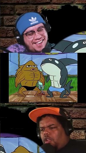 SpongeBob Couldn’t Lift a Glass With Fake Muscles 💀🥤 #SpongeBob #MuscleFail #Reaction