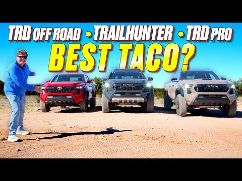One Of These Tacomas Really Stands Out - 2026 Toyota Tacoma TRD Off Road vs Trailhunter vs TRD Pro!