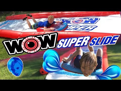 WOW SUPER SLIDE!! GIANT Slip-N-Slide 💦 WATER 💦 Slide