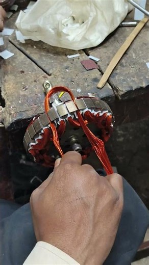 🔥 High Speed Ceiling Fan Coil Bonding (Part 2) ⚡ | Full Repair Process Explained #shorts