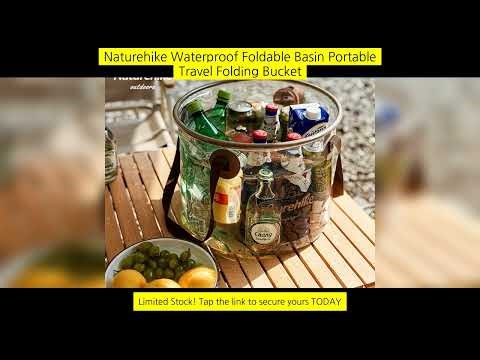 Naturehike Waterproof Foldable Basin Portable Travel Folding Bucket Large