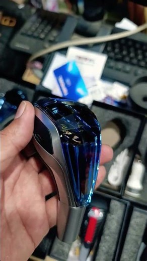 unboxing video rechargeable multicolor led touch sensor car crystal gear knob honda logo #shorts