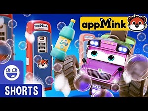 #appMink Police Car tricked by Evil Bus with Giant Soap Bubble