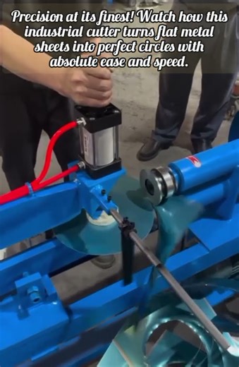 Incredible Industrial Machine Cutting Perfect Metal Circles Easily