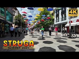 STRUGA, Summer 2024 *WALK TOUR* - Macedonia Travel Guide 【4K】 🚶‍♂️ Лето во СТРУГА, Македонија 🇲🇰 [2]