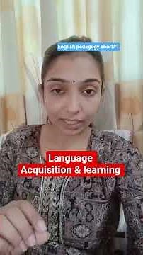 language acquisition & learning | English pedagogy concept | #languagelearning #languageacquisition