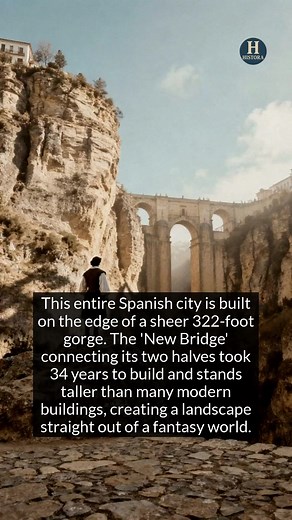 40K views · 1K reactions | Ronda, Spain, is a historic city built on the edge of a dramatic cliff. | Ancientra | Facebook