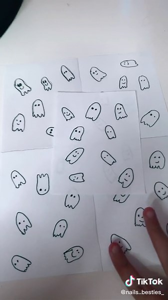 Paper nail besties on TikTok