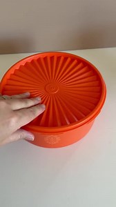 Vintage Tupperware Orange Bowl With Seal – 8.5” Servalier Lid Container, Mid-century Plastic Storage - Etsy