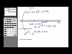 IB MAI HL - 2.09.0 Exponential Models - Linearization
