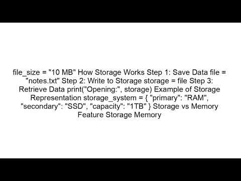 Storage Basics Explained | Computer Storage for Beginners